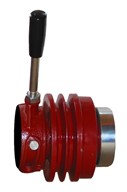 Manual Clutch, Twin 'B' Section 117mm diameter pulley